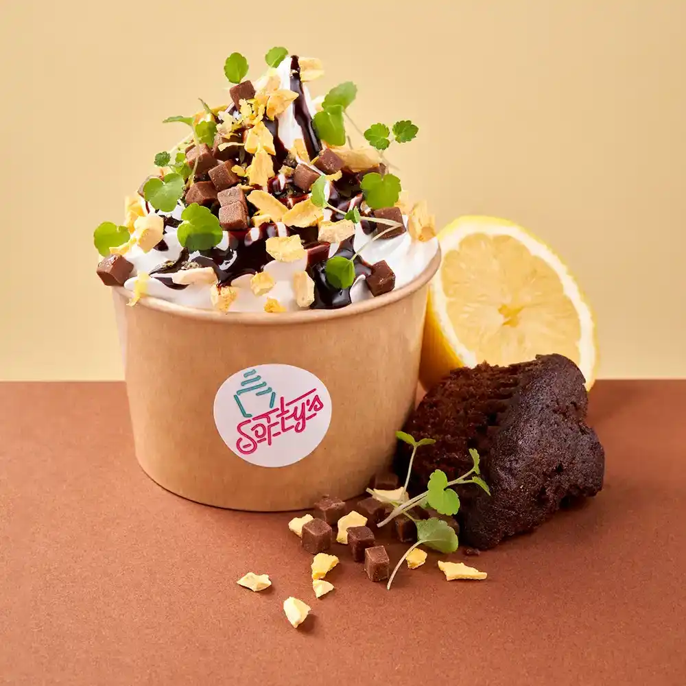 Softy's Brownie sundae